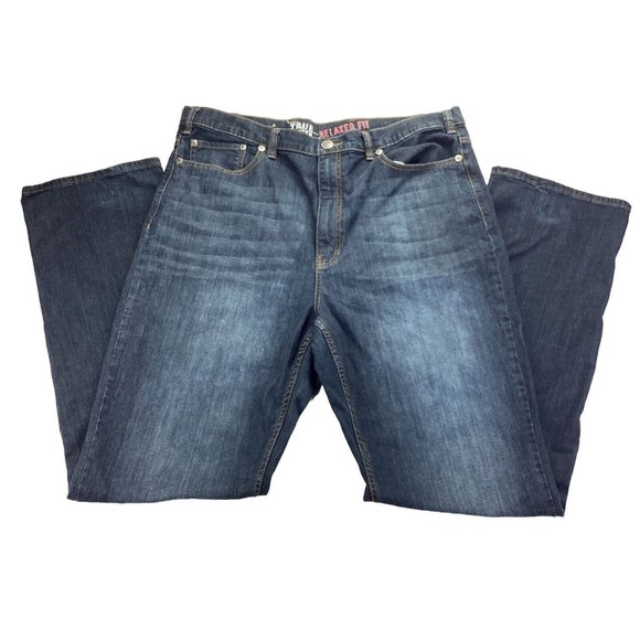 True Nation Jeans True Nation Mens Jeans Size 42x38 Relaxed Fit Big And Tall Blue Denim